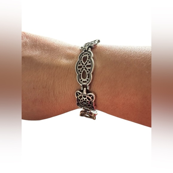 Vintage Brighton Sterling Silver Plated Panel Bracelet Infinity
Open Scroll - Picture 10 of 12